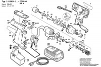 Bosch 0 603 939 803 Pdr 9,6 Ve Cordless Percus Screwdriv 9.6 V / Eu Spare Parts